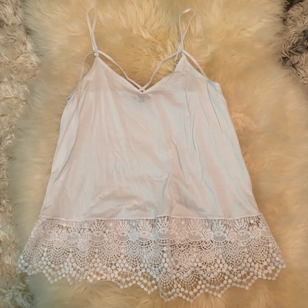 Express Tank with Lace detailing